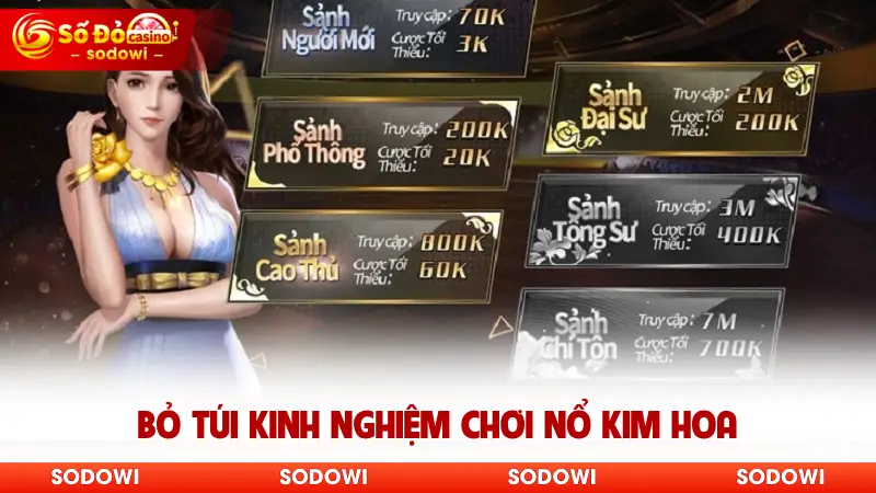 Bỏ túi kinh nghiệm chơi Nổ Kim Hoa